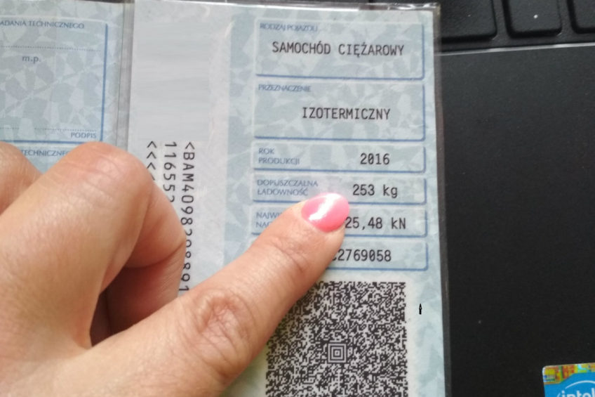 Izoterma miała 253 kg ładowności – na wadze wyszło ponad 8 ton