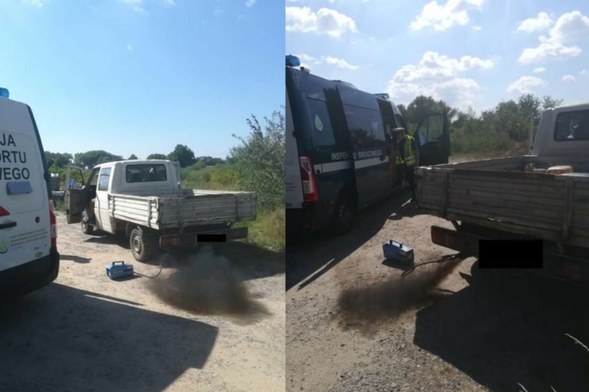 VW T4 oblał badanie dymomierzem – zabrany dowód i mandat