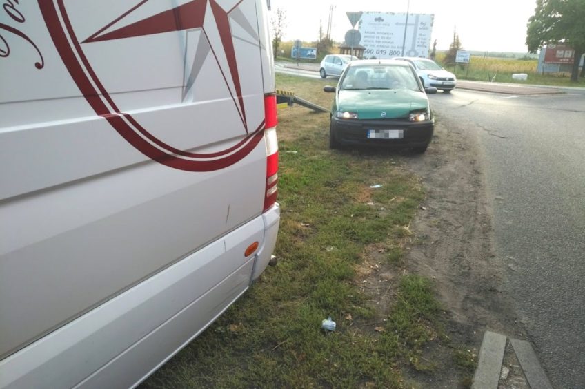 Kolizja z udziałem Sprintera na DK 92 – lądował śmigłowiec LPR