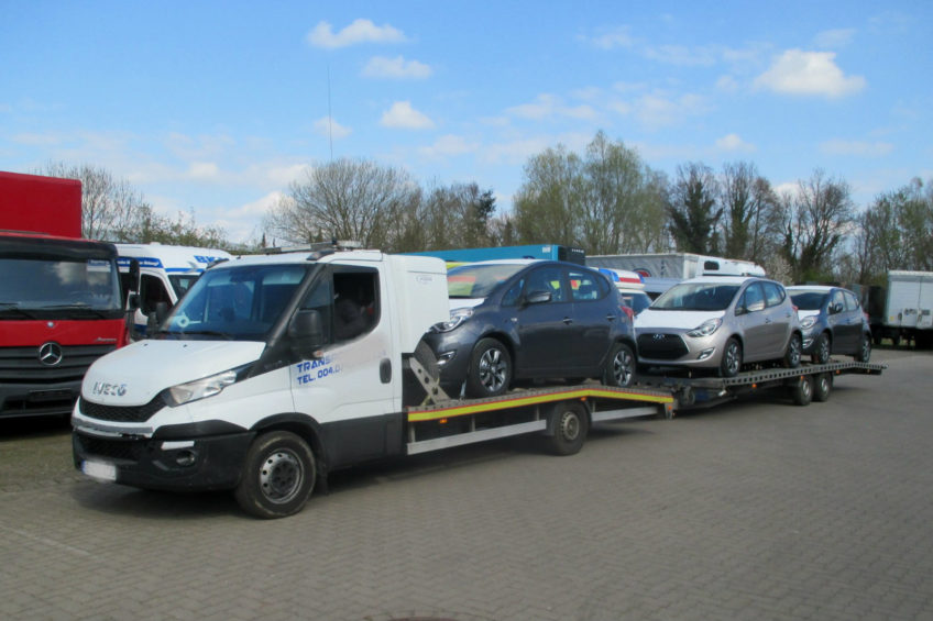 Rumuńskie Iveco Daily z wyłącznikiem tachografu na pilota