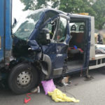 Na DK 92 autolaweta wjechała w tandem – dwie osoby ranne