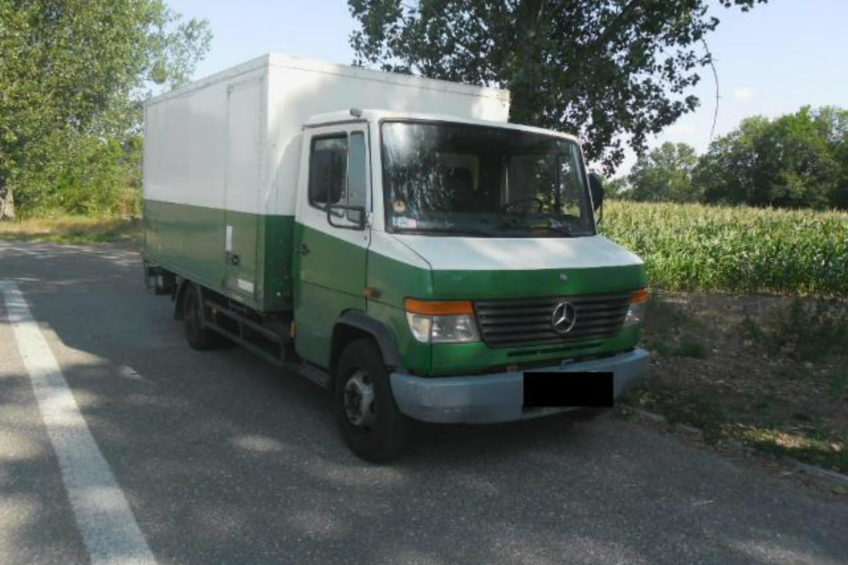 Mercedes Vario 814D kolejny raz zatrzymany przez ITD