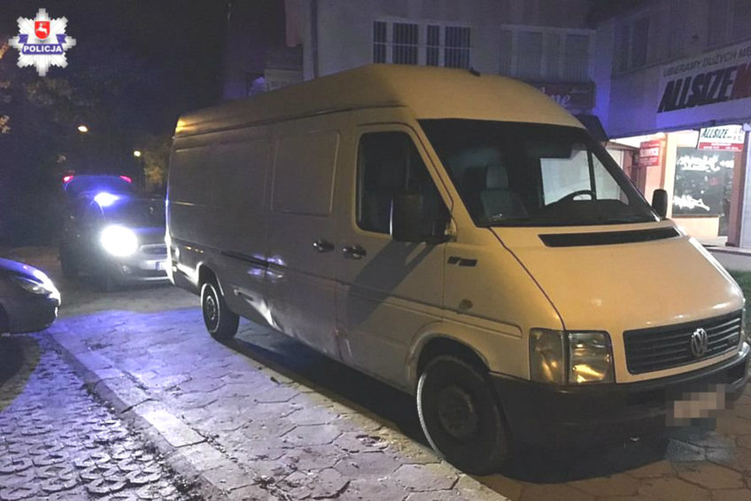 Pościg za skradzionym VW LT po Lublinie – kierowca był pijany