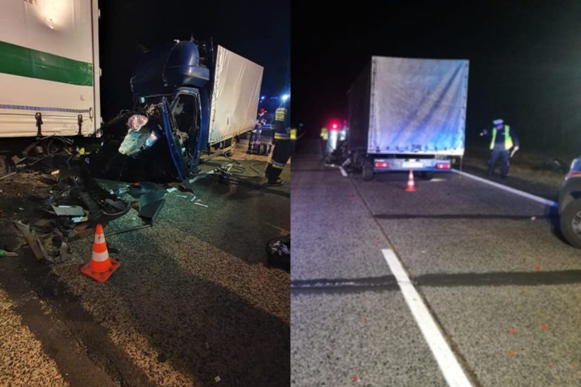 Międzynarodówka najechała na zestaw – nie żyje pasażerka busa