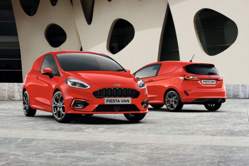 Ford Fiesta Van z silnikiem 1.0 EcoBoost Hybrid. Do 531 kg ładowności