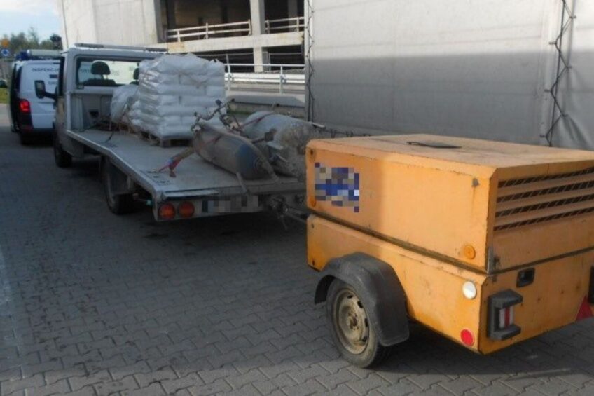 Tak się jeździ na budowie – Ford Transit bez OC a kierowca bez B+E