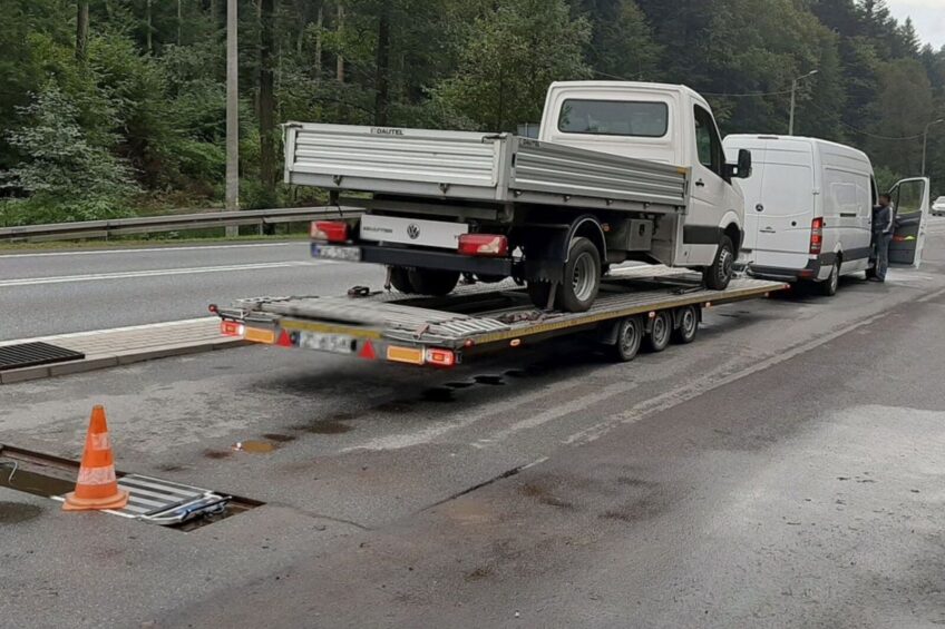 Sprinterem ciągnął Craftera – przewoźnik bez tacho i licencji