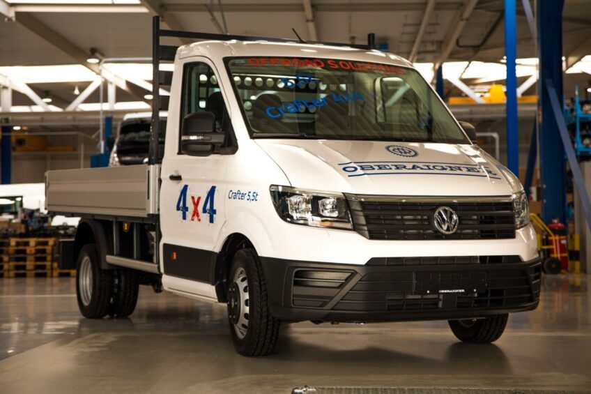 VW Crafter ze stałym napędem 4×4 Oberaigner – cena 9500 € netto