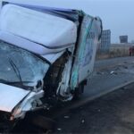 Na DK 42 bus wjechał pod DAF-a - kierowca Ducato zmarł