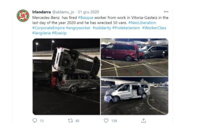 Były pracownik Mercedesa zniszczył 50 sztuk V-klasy i Vito