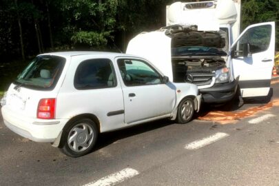 Kolizja w trakcie kontroli ITD – kierowca Sprintera ukarany mandatem