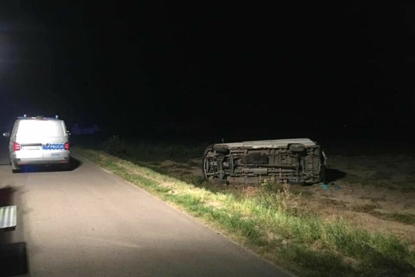 VW LT potrącił policjanta. Kierowca pod wpływem środków