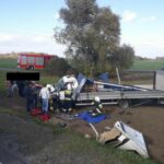 Na DK 5 wiatr zepchnął Iveco Daily z drogi – kierowca zmarł