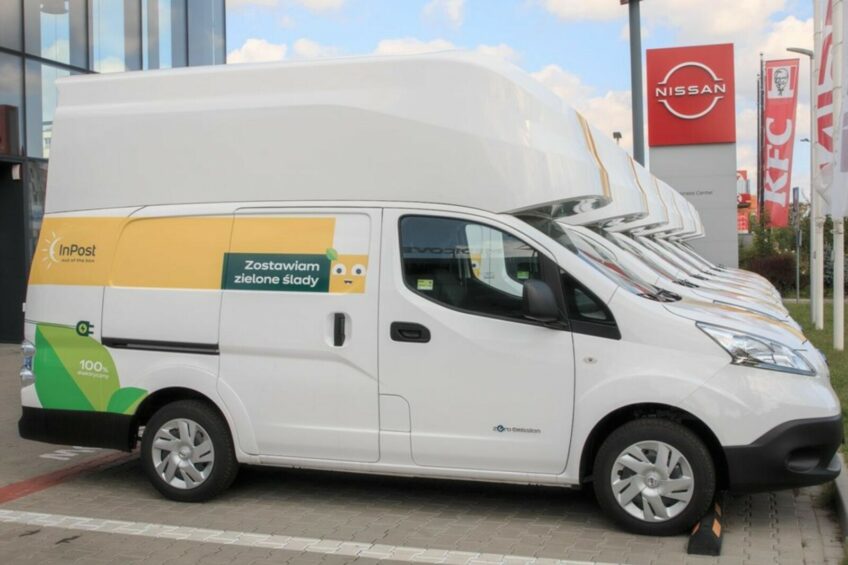 Elektryczne Nissany e-NV200 XXL Voltia dla InPost z ładownią do 10 m3