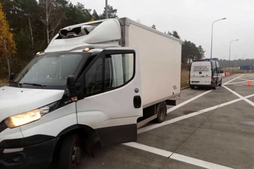 Polska chłodnia jechała do Niemiec – tylko na tylnej osi było 5 ton