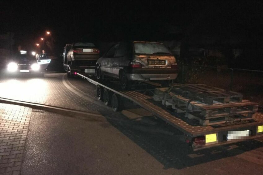 Z sądowym zakazem kierował zestawem na B+E i palił skręta