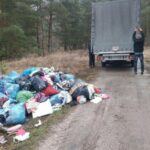 Wyrzucali śmieci z Fiata Ducato do lasu - trafili na leśniczego