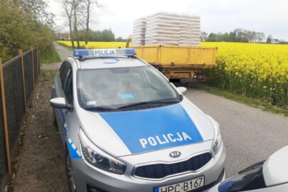 Kaczka przeciążona o 3 tony a ładunek nie był zabezpieczony pasami