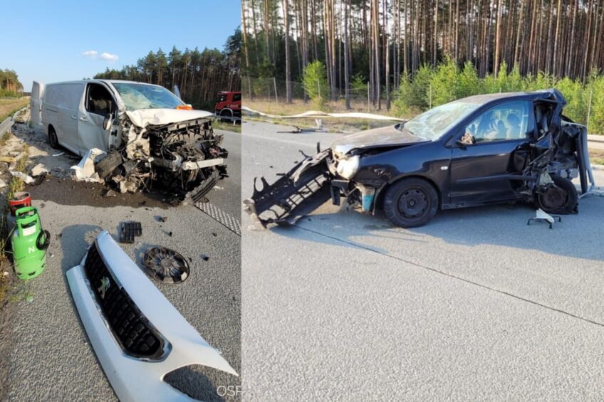 Na S5 naprawiał VW Polo – wjechał w niego Peugeot Expert