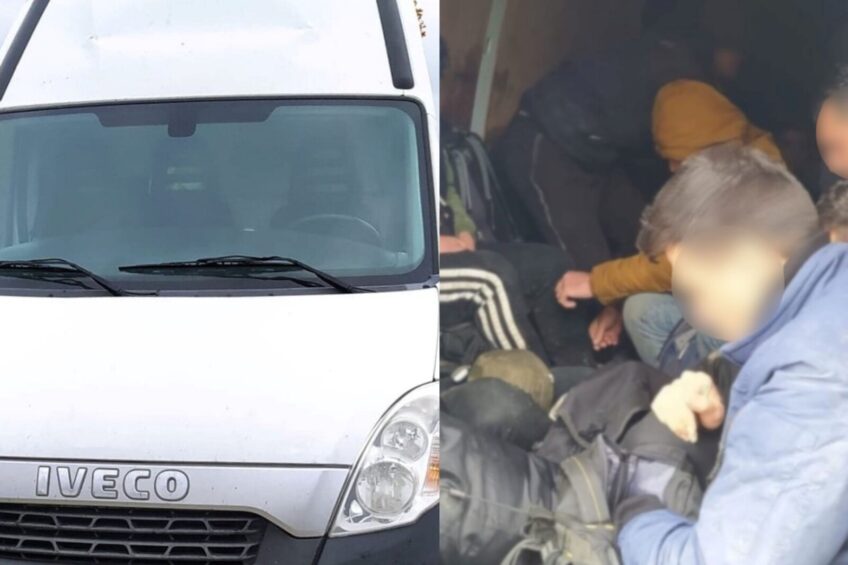 Przewoził busem 14 nielegalnych migrantów – wpadł pod Suwałkami