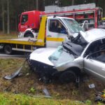 Śmiertelny wypadek na DK 8. Audi A4 wjechało w Mercedesa Sprintera
