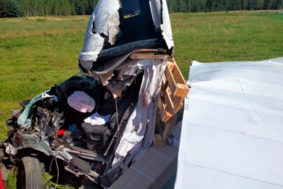 Na DK 9 bus wjechał pod Scanię. Kierowca Mastera zmarł