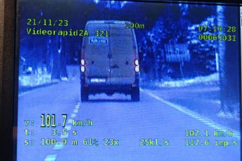 Zadecydował 1 km/h – kierowca Sprintera stracił prawo jazdy