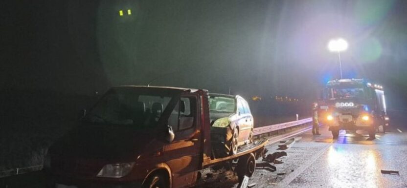 Kierowca autolawety śmiertelnie potrącony na S7