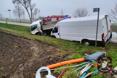 Jechał Nissanem Cabstar i spowodował kolizję – nie miał uprawnień