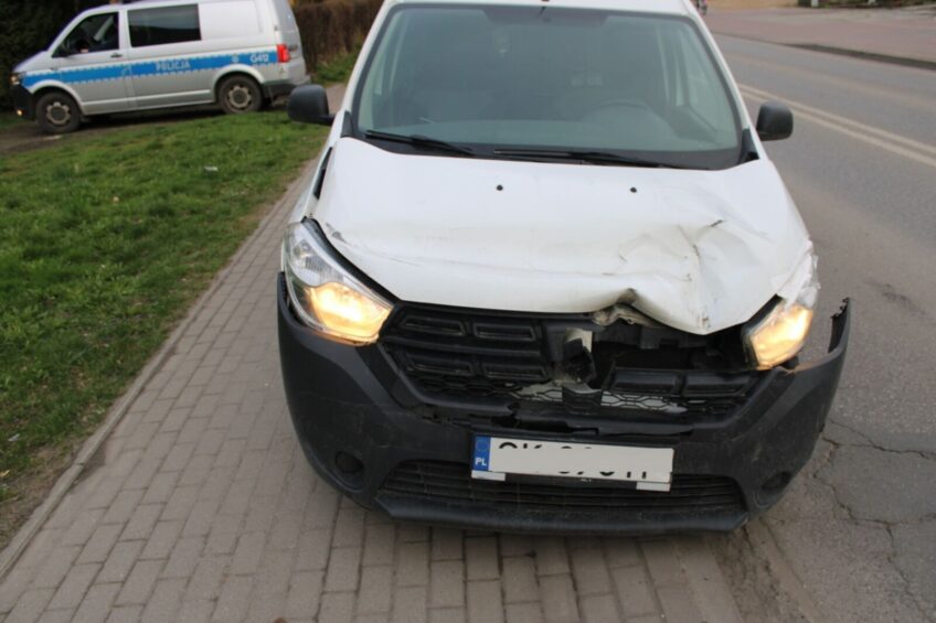 Wjechał furgonetką w Astrę. Był pod wpływem psychotropów