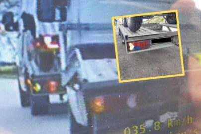 Wymiana żarówki młotkiem. Kierowca autolawety stracił dowód