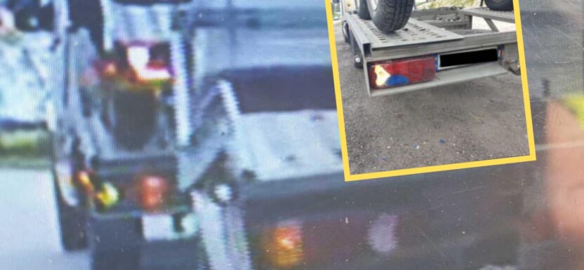 Wymiana żarówki młotkiem. Kierowca autolawety stracił dowód