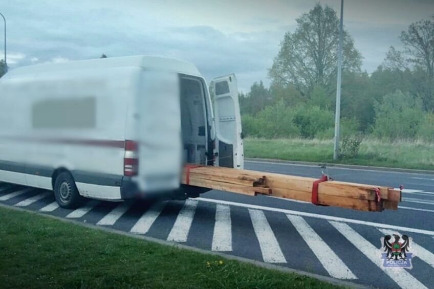 Z tym ładunkiem na Sprinterze chciał przejechać ponad 200 km