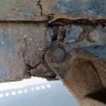 Sprinter ze skorodowaną i pękniętą ramą. I waga ponad DMC