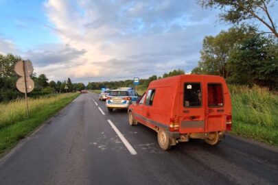 Citroen C15 zatrzymany. Podrobione tablice a kierowca był pijany