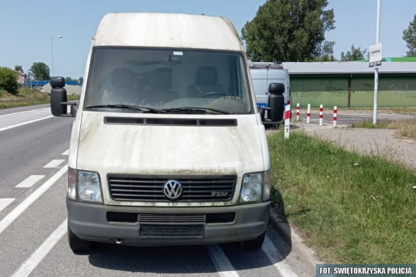 Zamontował na VW LT znalezione tablice. Popełnił przestępstwo