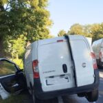 Fiorino jechało od lewej do prawej. Kierowca miał prawie 3 promile