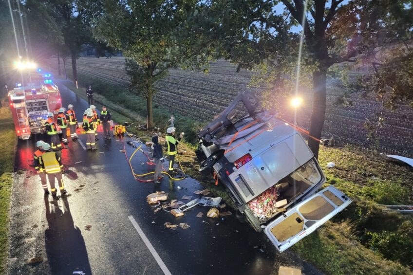 iPhone kierowcy VW Craftera sam zgłosił wypadek