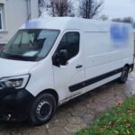 Potrącenie podczas cofania kurierskim Masterem