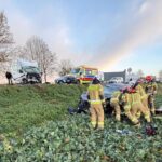 Poważny wypadek busa i osobówki na DW 938. Są ranni