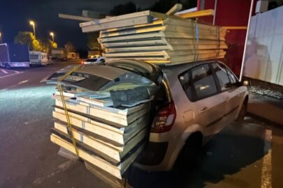 Przyoszczędził na transporcie. Altana ogrodowa w Renault Scenic