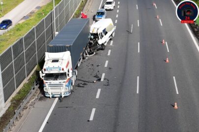 Wypadek Sprintera na S2 – przewóz bez licencji