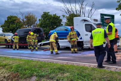 DK 62: Matiz wymusił pierwszeństwo na 7-tonowym zestawie