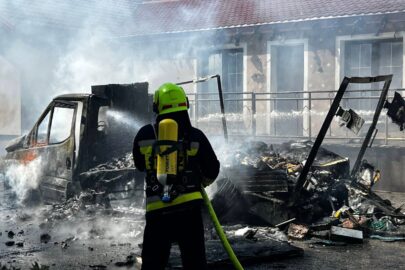 Daily w ogniu. Było ryzyko zajęcia się pobliskiego budynku