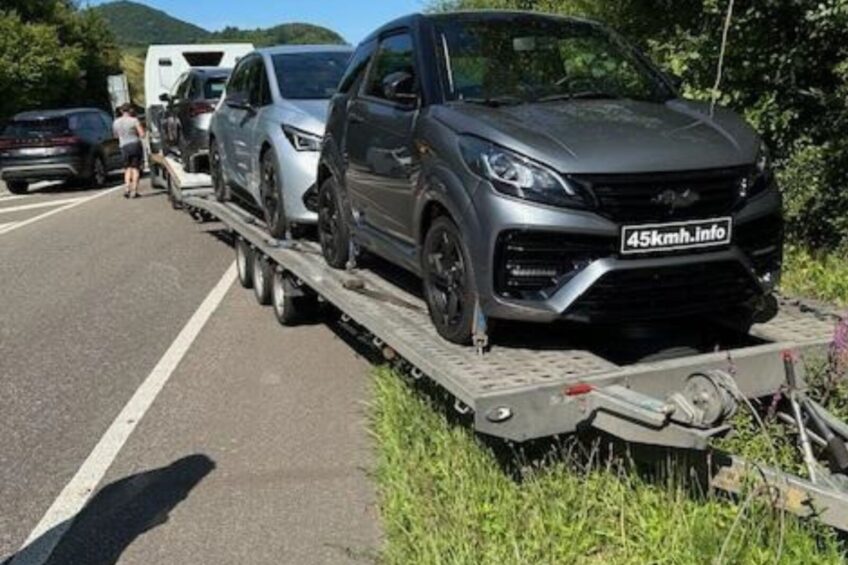 Laweta wypięła się z zaczepu na niemieckiej „landówce”