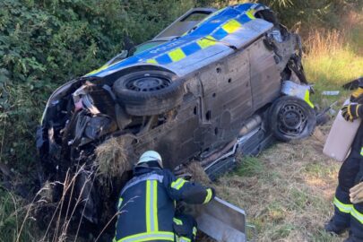 Policyjne Vito w rowie. To było… szkolenie z bezpiecznej jazdy