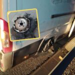 Przeładowany Citroen Jumper i wystrzał opony na S8