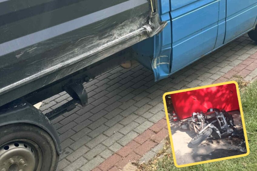 Sprinterem zajechał drogę motocykliście – tragedia na DW 224