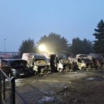 Pożar w wypożyczalni. Spłonęło 7 busów o wartości 600 000 zł