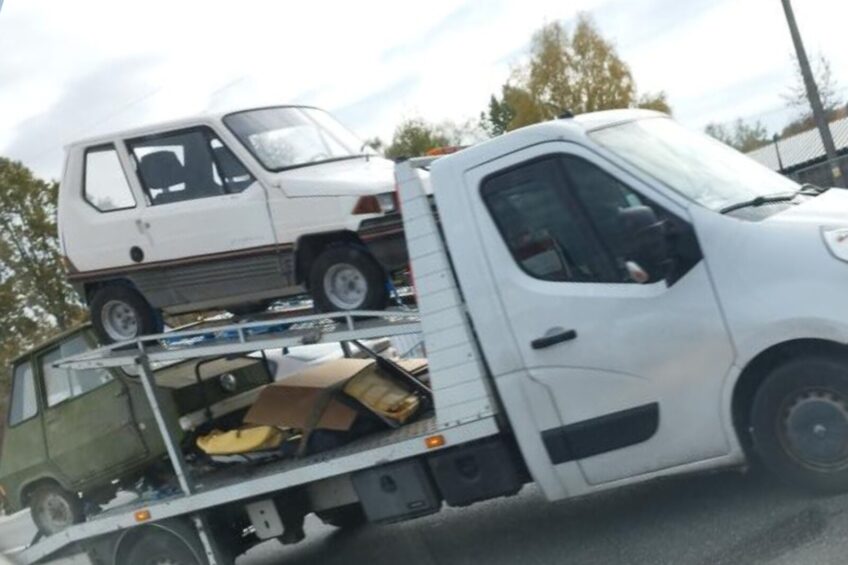 Autolaweta na pojedynczym kole z „piętrem”